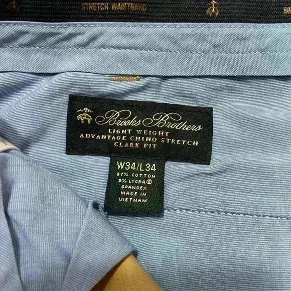Brooks Brothers Lightweight‎ Advantage Chino Stretch. Clark Fit size 34 X 34 - Picture 5 of 8